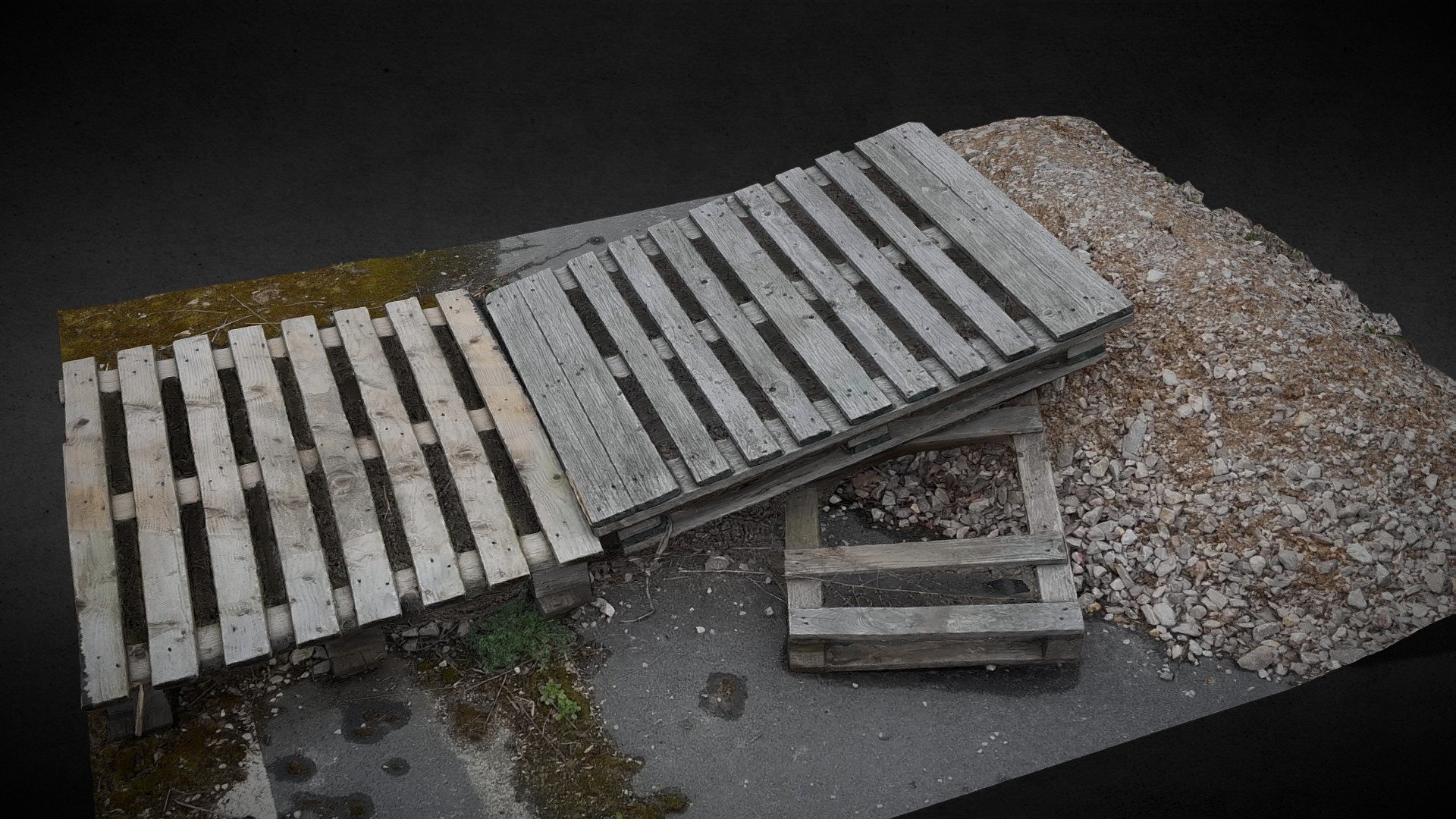 maps 8k: diffuse
maps 4k: roughness, nrm, bump, ao - construction wood pallets photoscan - Buy Royalty Free 3D model by looppy 3d model