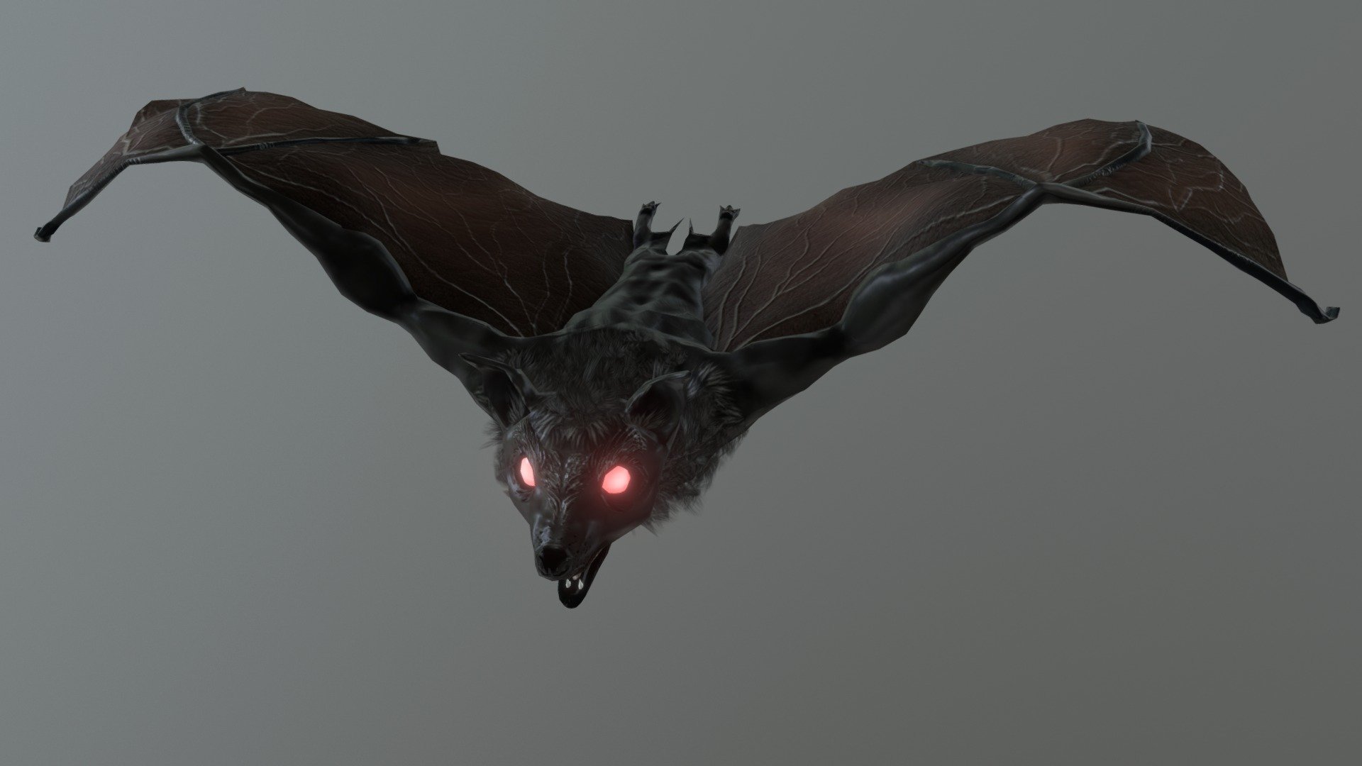 just a bat ive been working on. ive done about 4 hours of work on this in zbrush,3ds and substance painter 3d model