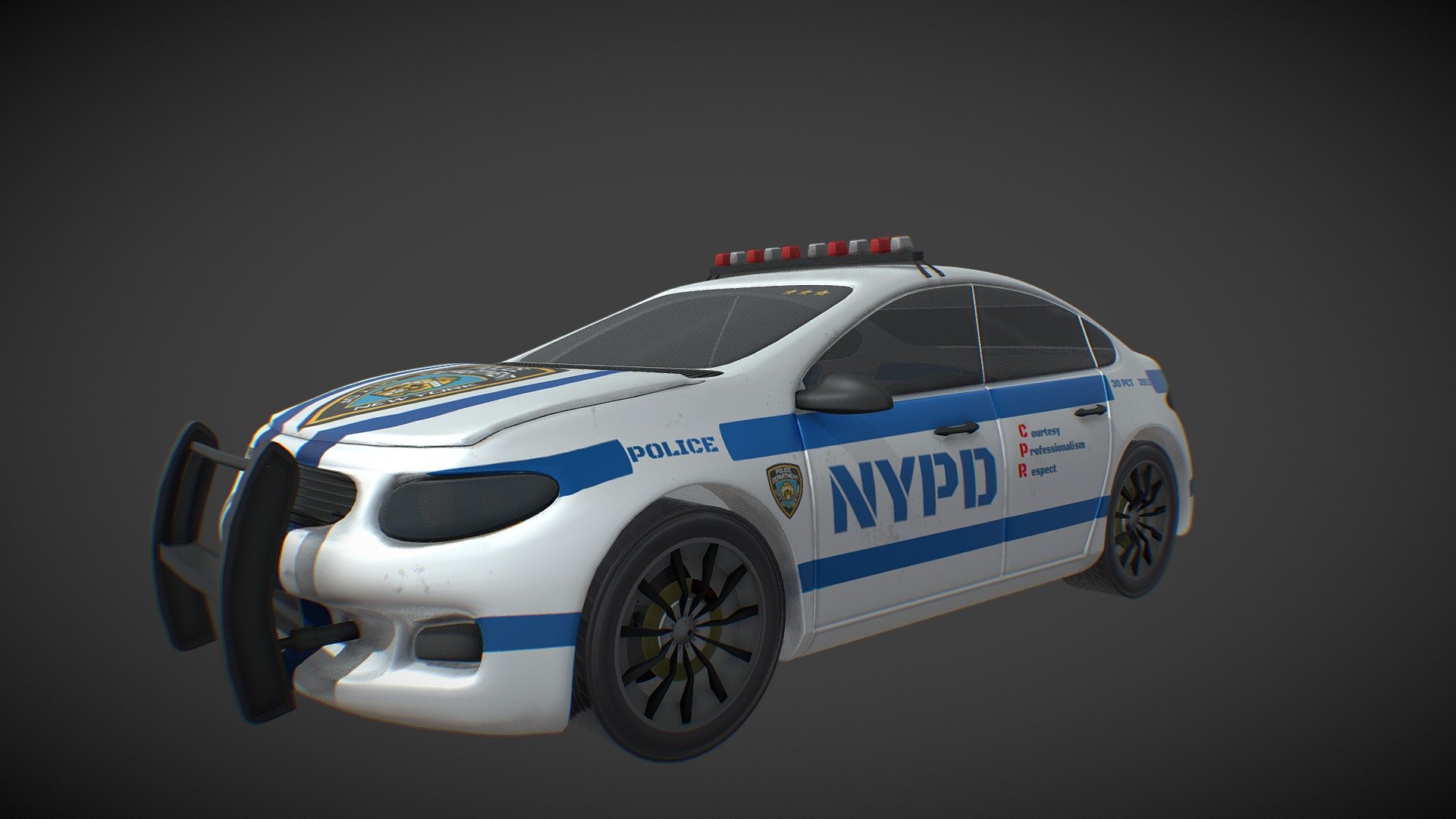 Police Car NYPD - 3D model by MilotoR1 (@m1lotor) 3d model