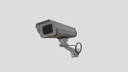 Retro CCTV Camera 4K and 2K exterior, security, protection, 4k, cctv, camera, vision, cameras, lowpoly, technology, survelliance