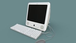 Apple Emac G4 computer, mac, apple, desktop, educational, g4, all-in-one, emac