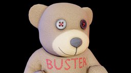 Buster Bear bear, substancepainter, substance, blender