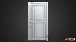 [Game-Ready] Old Metal Door 03 gate, ar, 3dscanning, metal, metaldoor, olddoor, steeldoor, photogrammetry, 3dscan, building, steel, frontdoor, frontgate, noai