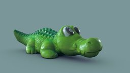 Crocodile dog toy 3D scan dog, toy, crocodile, croco, photogrammetry, animal
