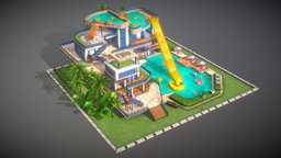 swimming pool flat, apartment, pool, swimming, house