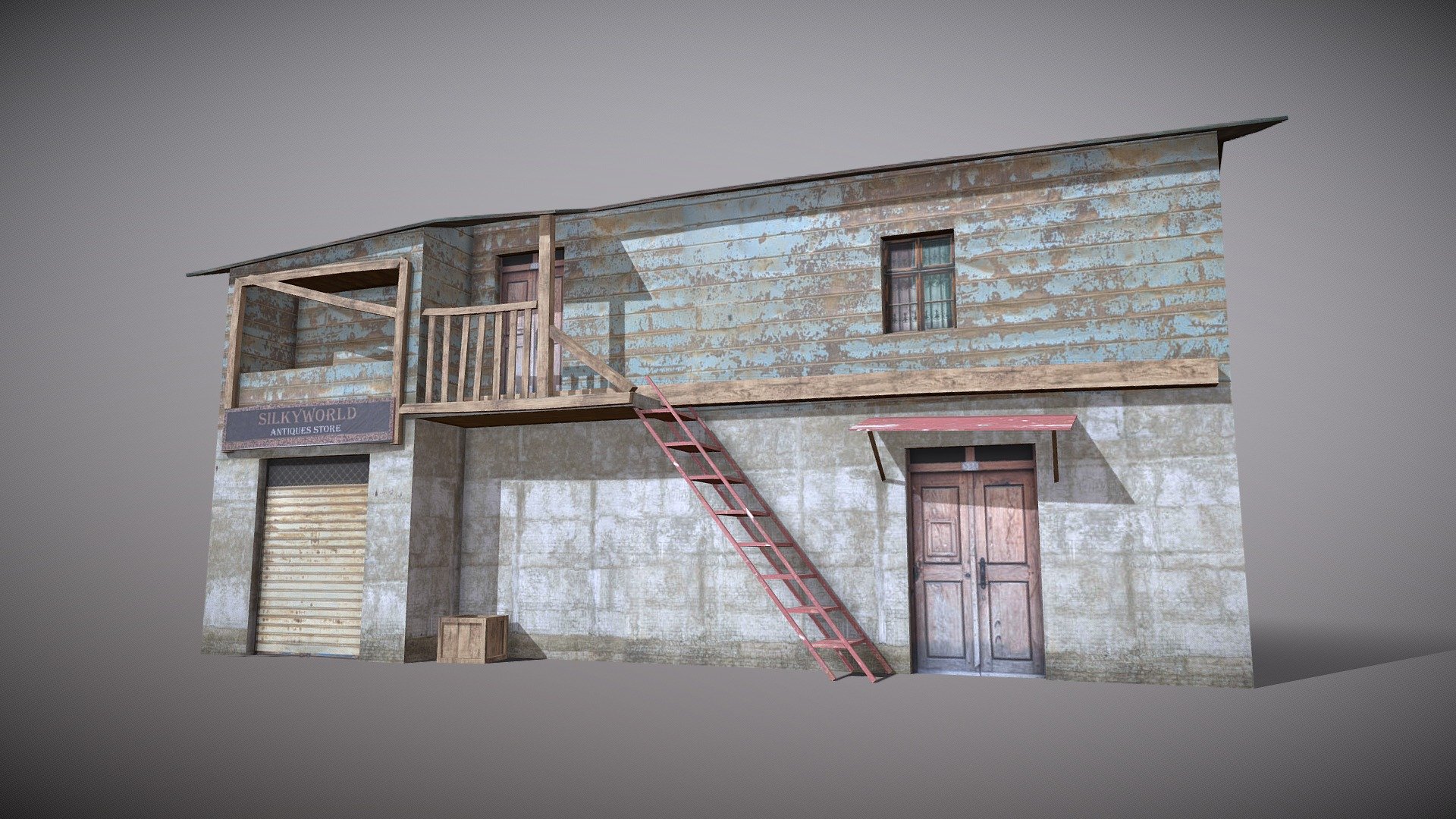 Game Ready 3D Old House /slum Native file format 3Ds max 2022 Other formats Blender 4.0 ,FBX, OBJ, All formats include materials &amp; textures

Polygons- 488   Vertices-572

Materials &amp; textures. 1 Diffuse Map 2048x2048 - Slum X9 - Buy Royalty Free 3D model by 3DRK (@3DRK98) 3d model