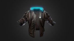 Cyberpunk Jacket cyberpunk, outfit, garment, low-poly, sci-fi, clothing
