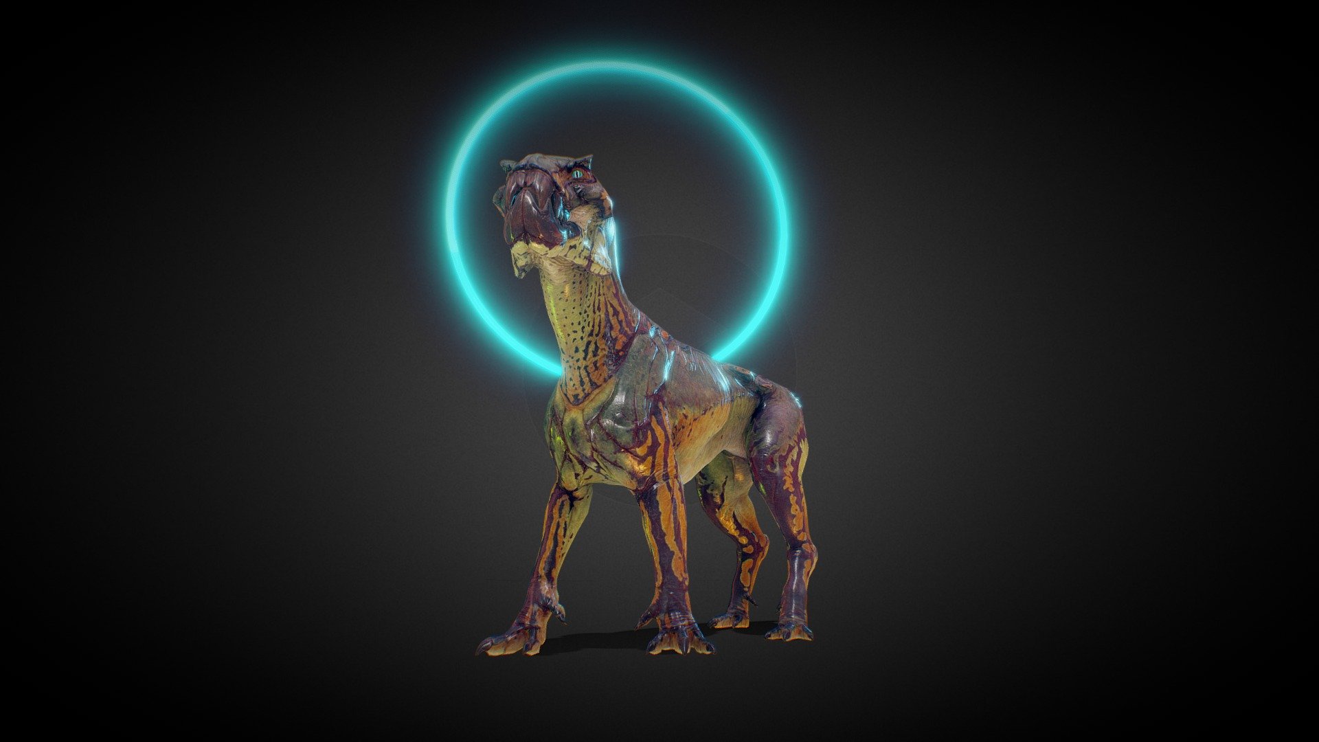 Alien-Dog Animated ready for games.
30 animations included 3d model