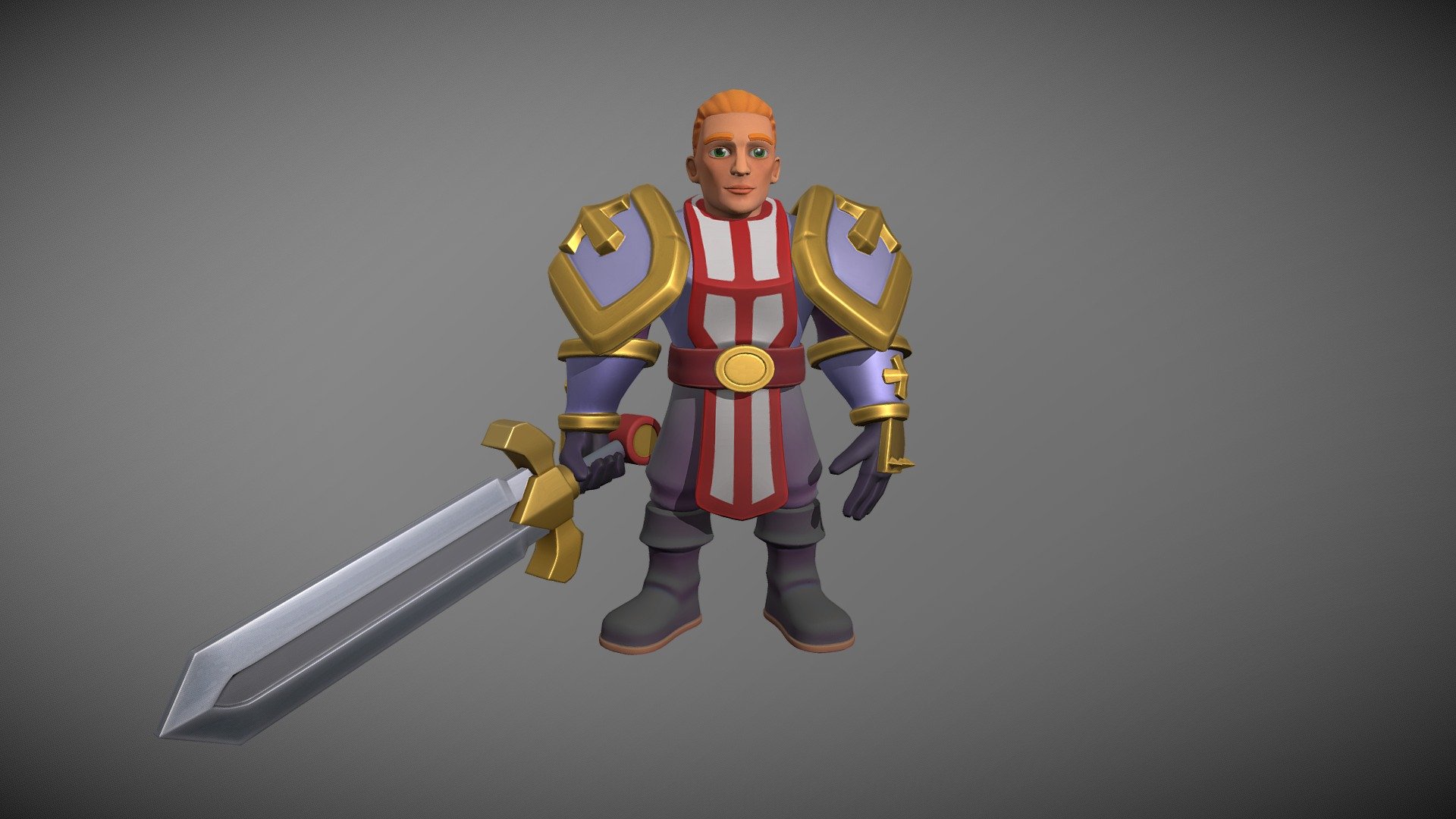 knight practice for hyper factory games - knight - 3D model by mnevezett 3d model
