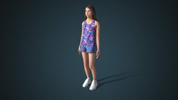 Facial & Body Animated Kid_F_0012 people, 3d-scan, photorealistic, rig, 3dscanning, woman, 3dpeople, iclone, reallusion, cc-character, rigged-character, facial-rig, facial-expressions, character, girl, game, scan, 3dscan, female, animation, animated, rigged, autorig, actorcore, accurig, noai