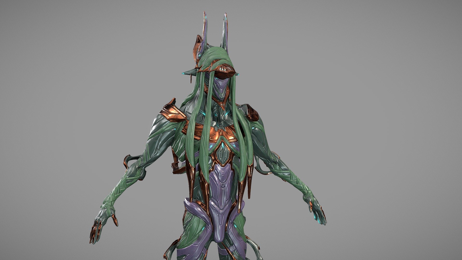 An Egyptian, Anubis / God of the Dead themed Skin for the Warframe, &lsquo;Nekros'.

Note:  the textures on the body / helmet / the helmet mesh itself are our creations.

The Body base-mesh is property of Digital Extremes.

A Collaborative effort with the talented Vik / Cleonaturin!

Links to our Artstation pages:
https://www.artstation.com/cleonaturin
https://www.artstation.com/ryangk - Nekros Anpu Body & Helmet - 3D model by Ryan K. / Crackle2012 (@Crackle2012) 3d model
