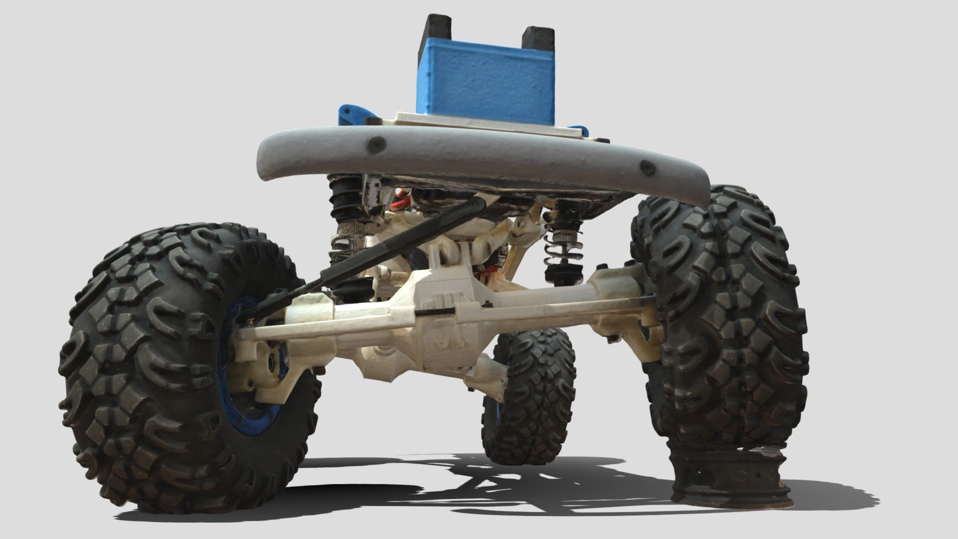 My last design, some Portal Axles for my RC Car MTC Chassis with Rigid Axles. The portal axles can be used in other designs too. The fun part of this axles is they give the 1/10 scale crawler 13mm extra clearance with floor, making it easier to overcome some obstacles.
They use M1 gears inside each wheelhub and the rear axle can be fully 3D printing, I mean using no dogbones or CVDs, but working differentials if you want.

Locking the Front/Rear diffs makes crawling much easier, but driving a lot worse&hellip; If you want to give it a try, you will find it first in my MyMiniFactory Store! - MyRCCar MTC Portal Axles for 1/10 RC Crawler Car - 3D model by dlb5 3d model
