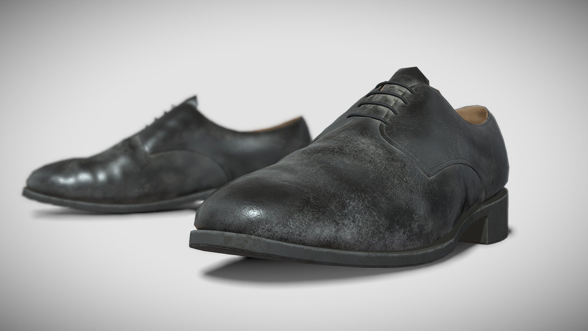 Realistic old dirty shoes for man with high quality texture and clean topology - Old Man Shoes - Download Free 3D model by Alex Jung (@AlexJung1216) 3d model