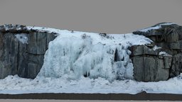 Wall of ice ice, nature, rock-face, 3dscan, rock, ice-wall