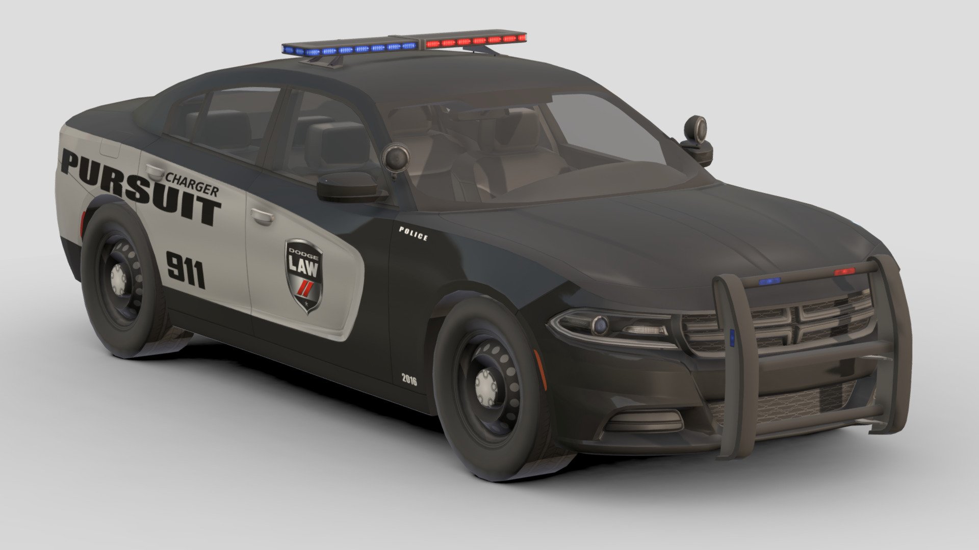 Police Car # 7

You can use these models in any game and project.

Low-poly

Average poly count : 30,000

Average number of vertices : 30,000

Textures : 4096 / 2048 / 1024

High quality texture.

format : fbx , obj , 3d max

Isolated parts (Door, steering wheel, wheels, body) 3d model