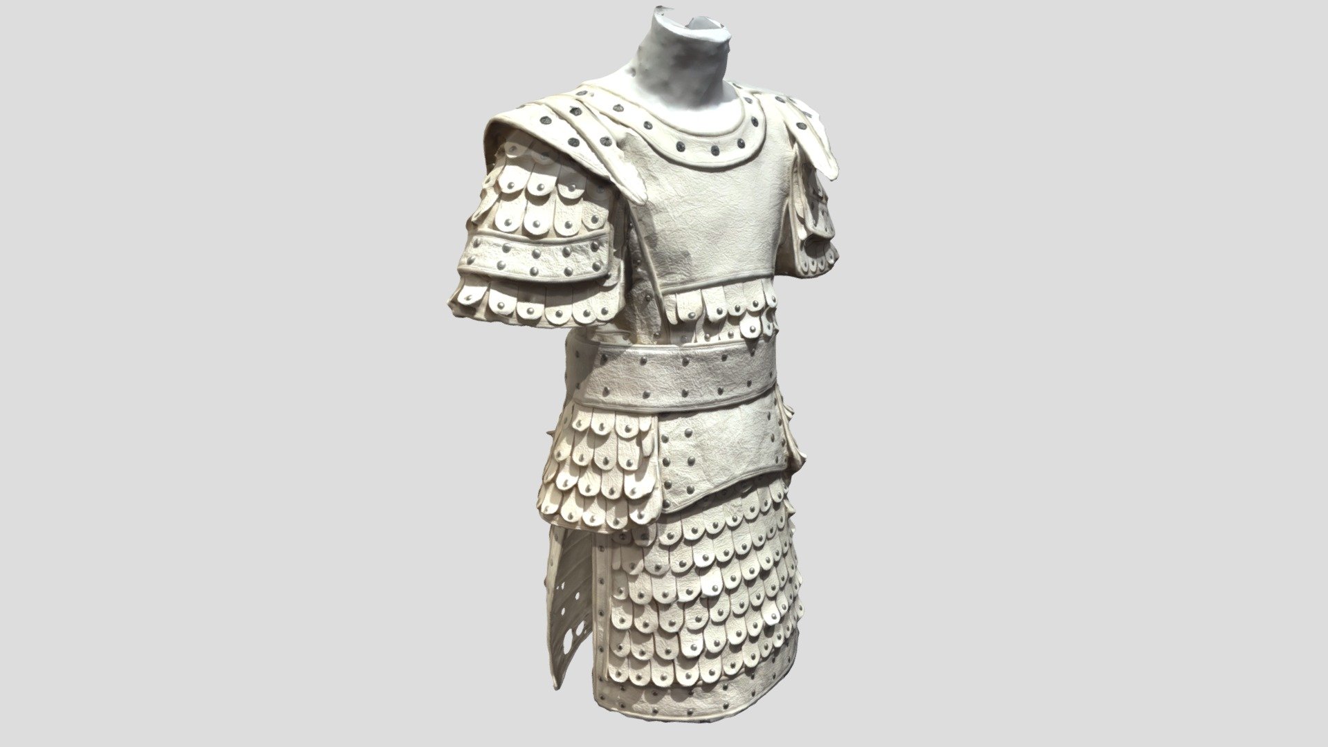 A scan of an handmade Paper Armor taken in Rome, at the “MUSEO CARLO BILOTTI” for the exhibition ‘’Korean Paper’‘ 3d model