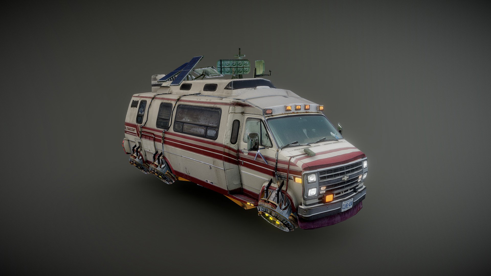 A lopoly Travel Craft hover conversion vehicle made for a short film. Created in Modo and Substance Painter from a few photos of an abandoned Travel Craft van I found in a parking lot while out hunting for cool textures in the neighborhood 3d model