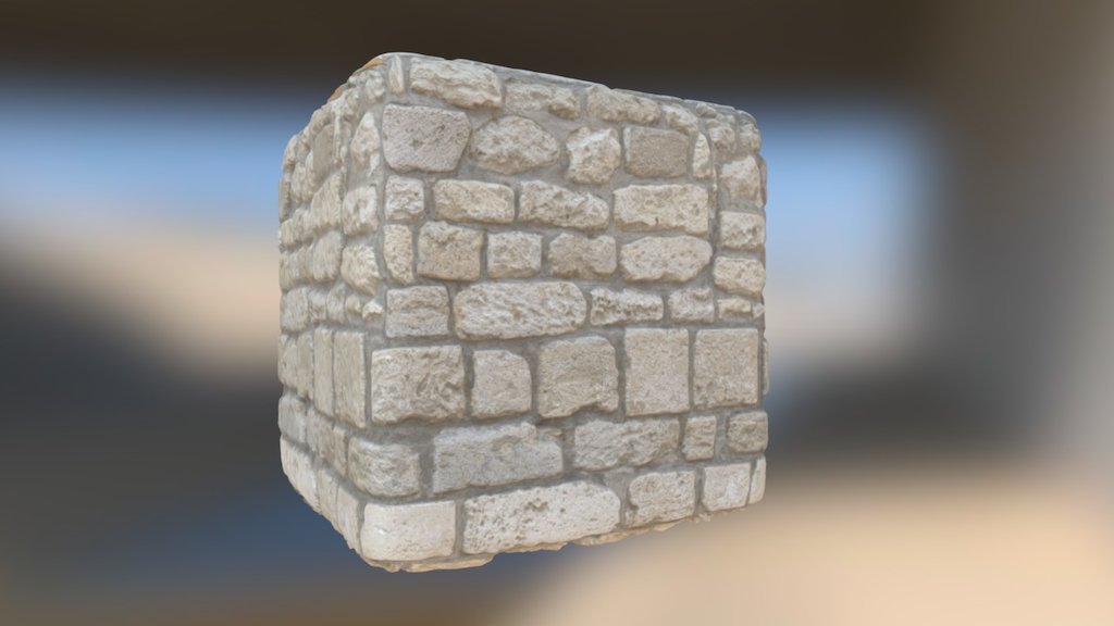 -link removed-# - Photogrammetry PBR Texture Stone Wall 2 - 3D model by Takkik 3d model