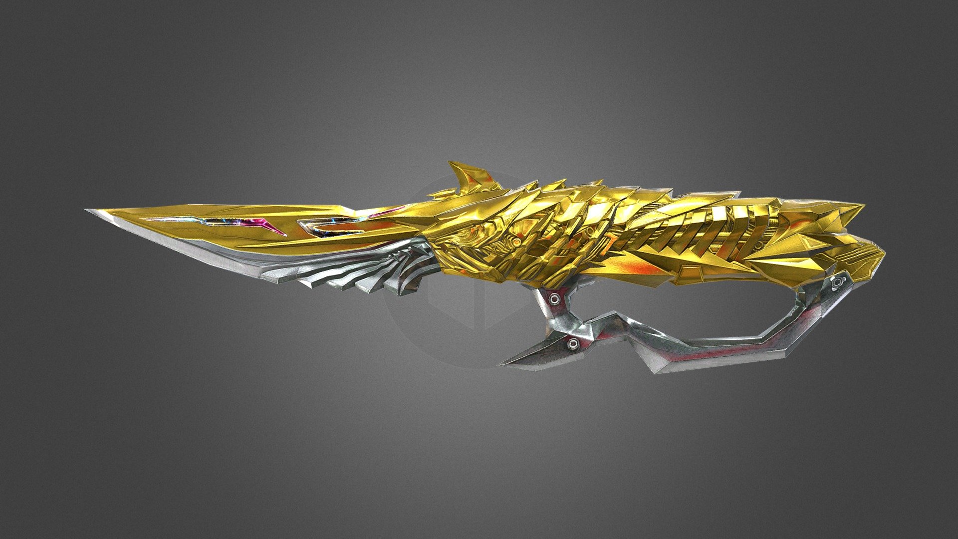 not including DE - CrossFire's HAK BornBeast Imperial Gold - 3D model by AlxDemento 3d model