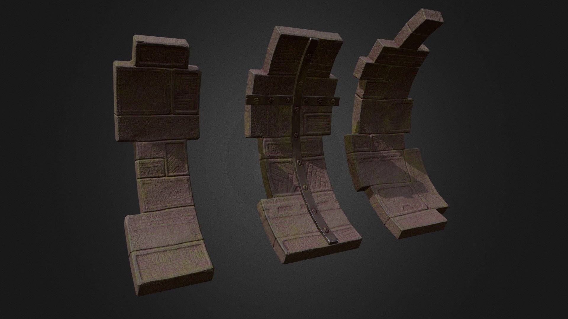 A circular ruins for an enviroment outdoor in Unreal Engine - Circular Ruins for enviroment outdoor - 3D model by mrpavon3d 3d model