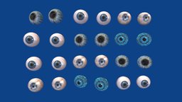 eye ball eye, humanoid, eyes, pupil, human-anatomy, anatomy-human, gameasset, medical, animated, human, eye-ball, eye-anatomy