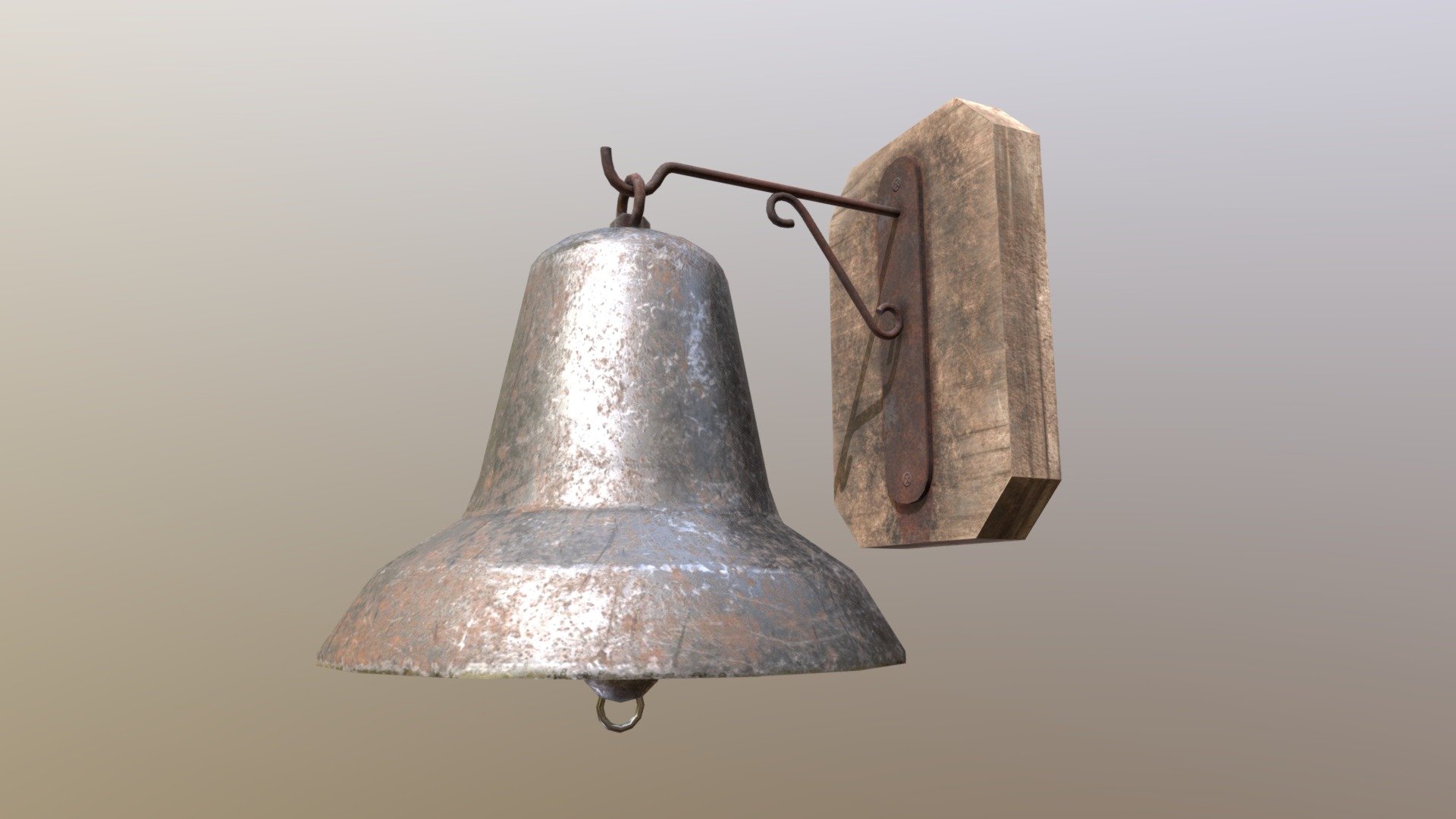 Modeling, UV - 3D Max 
Texturing - Substance painter

1850 Tris, 920 polys - Old rusty bell - Download Free 3D model by kenergy 3d model