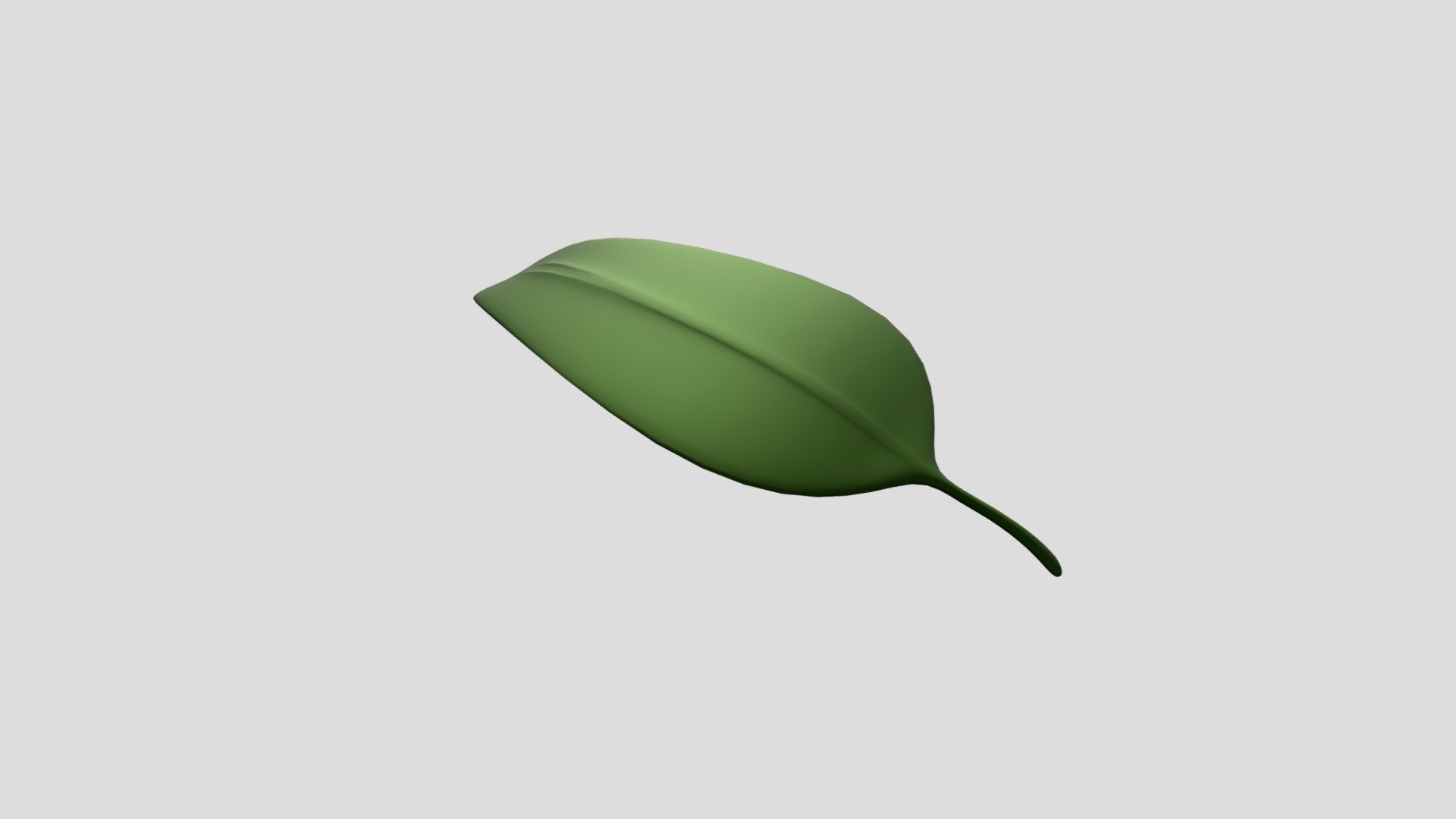 A soft tree leaf - Tree leaf - 3D model by Q_art.3d 3d model