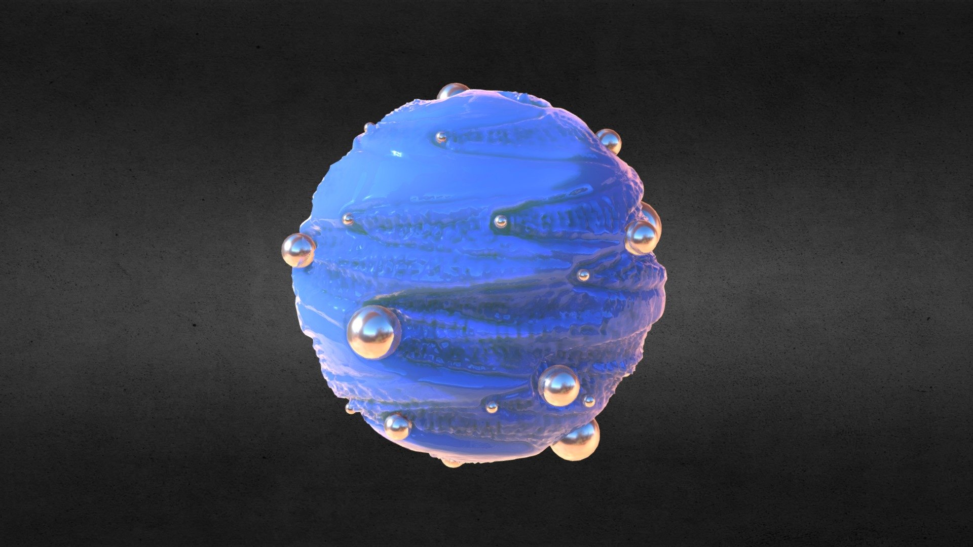 Water ripple planet (printable) - Water ripple planet (printable) - Buy Royalty Free 3D model by endike 3d model