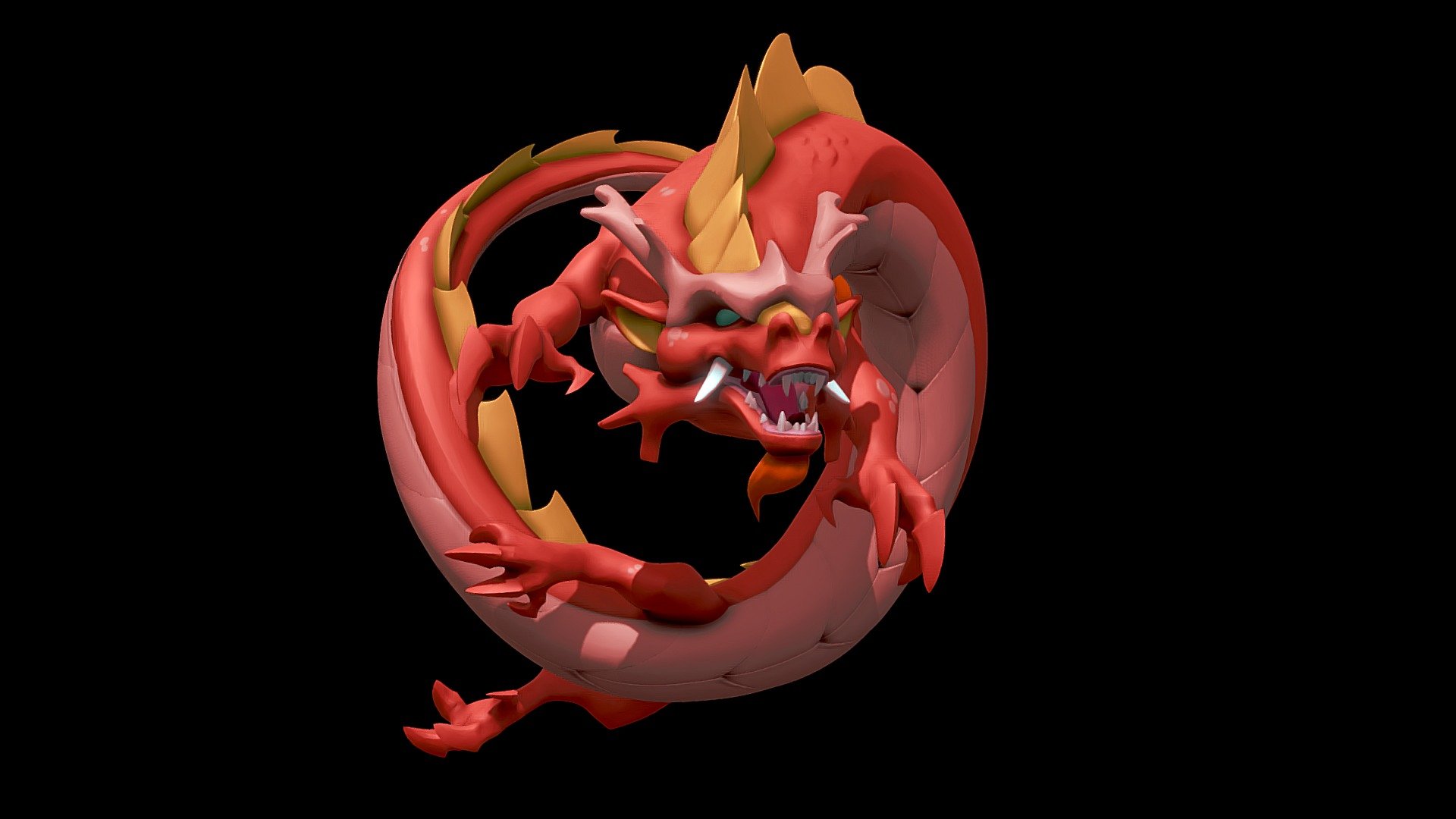 Chinese Dragon - 3D model by Steven Janssen (@steven.teken) 3d model