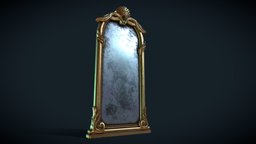 Magic Mirror portal, ornate, prop, mirror, substancepainter, substance