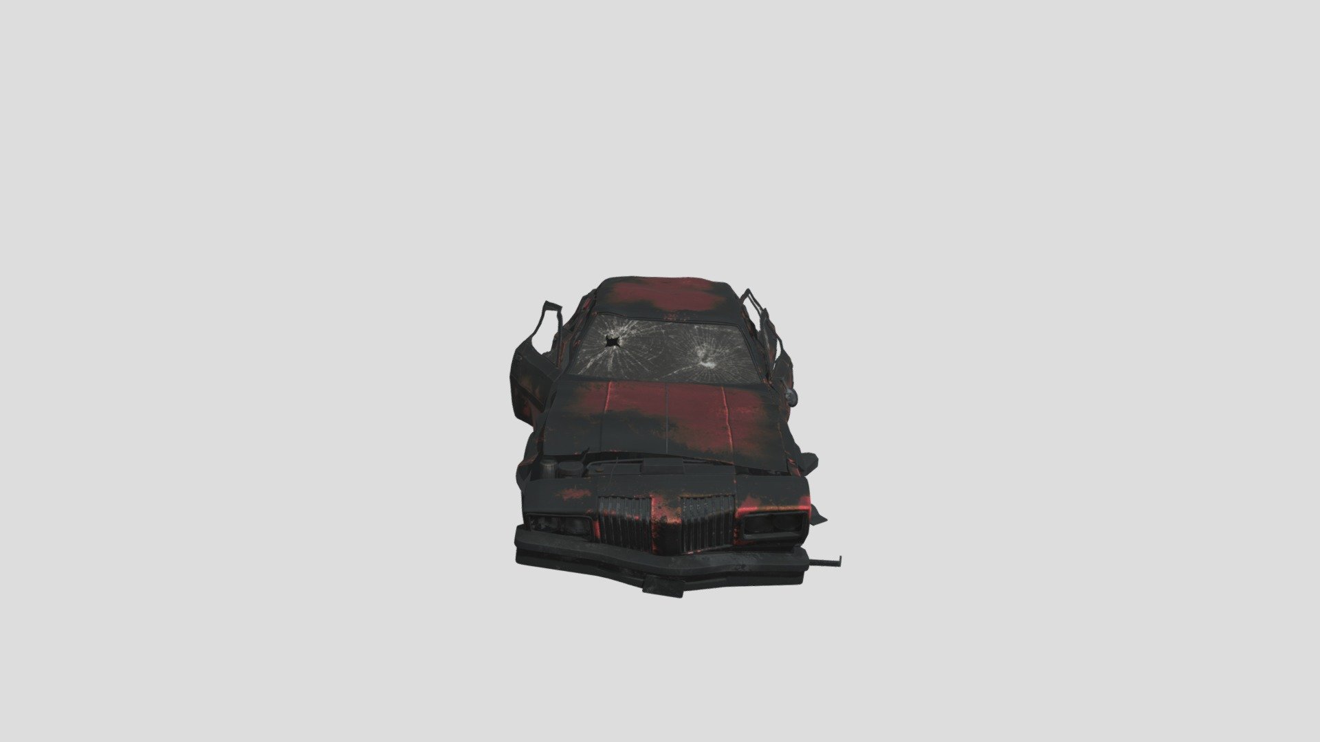 wrecked Car - Download Free 3D model by Sxi.Sai 3d model