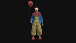 Clown clown, circus, character, 3d
