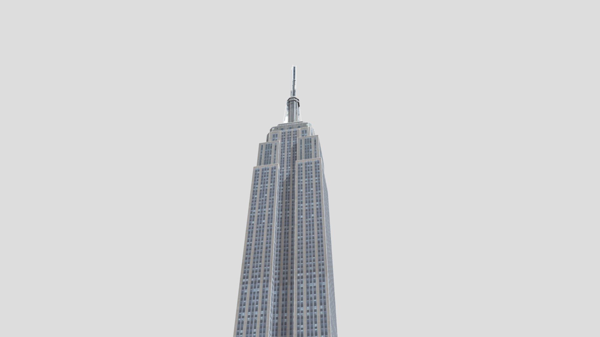 The Empire State Building is an iconic skyscraper located in New York City. It was completed in 1931 and stood as the tallest building in the world until 1970. It's known for its Art Deco design and has been featured in numerous movies and pop culture references 3d model