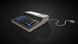 Calculator MK 59 device, vintage, retro, electronics, obj, russian, audio, tutorial, calculator, substancepainter, substance