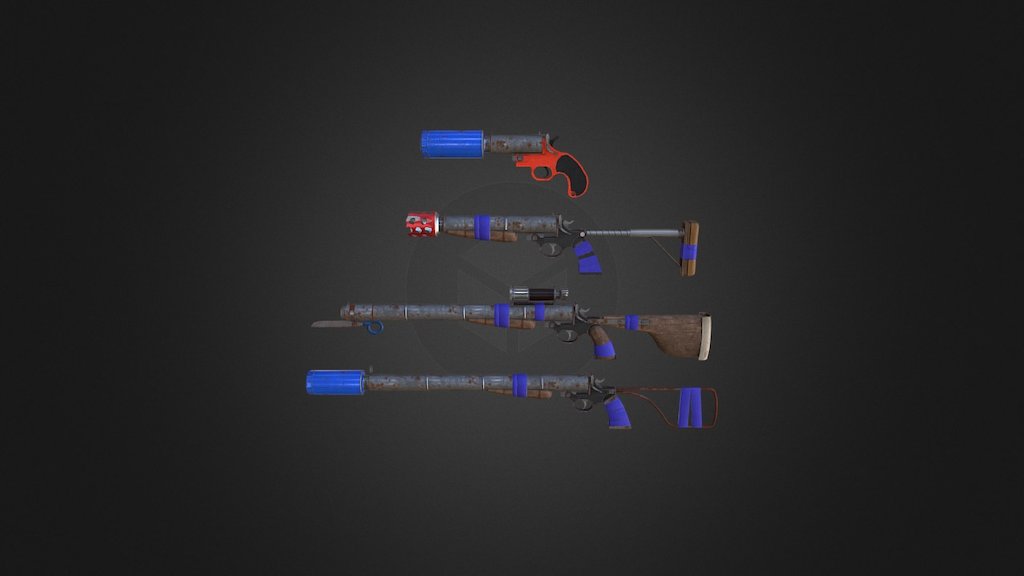 This little project of mine aimed at introducing a new customizable weapon in Fallout 4. The idea would've been to take a revolver body and outfit it with a custom barrel to shoot 12ga slugs. Everything was made to fit into the &ldquo;homemade
