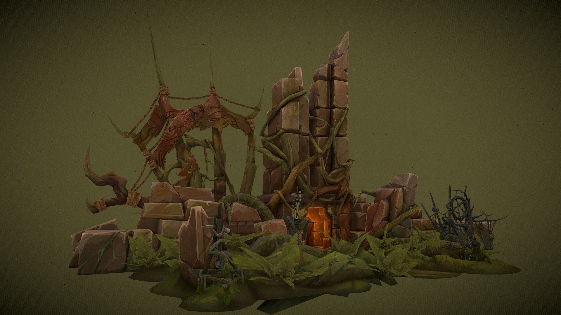 Withc Hut

Ancient ruins of dwarves in the swamps. Witch house.

Eon Games/Vizor Games all right reserved - WitchHut - 3D model by Andrey (@fruitmamba) 3d model