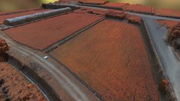 Paddy Rice Field in Kumakougen, Japan (NDVI7) ndvi, uav3dmodeling, ricefield, falsecolor, ndvi7