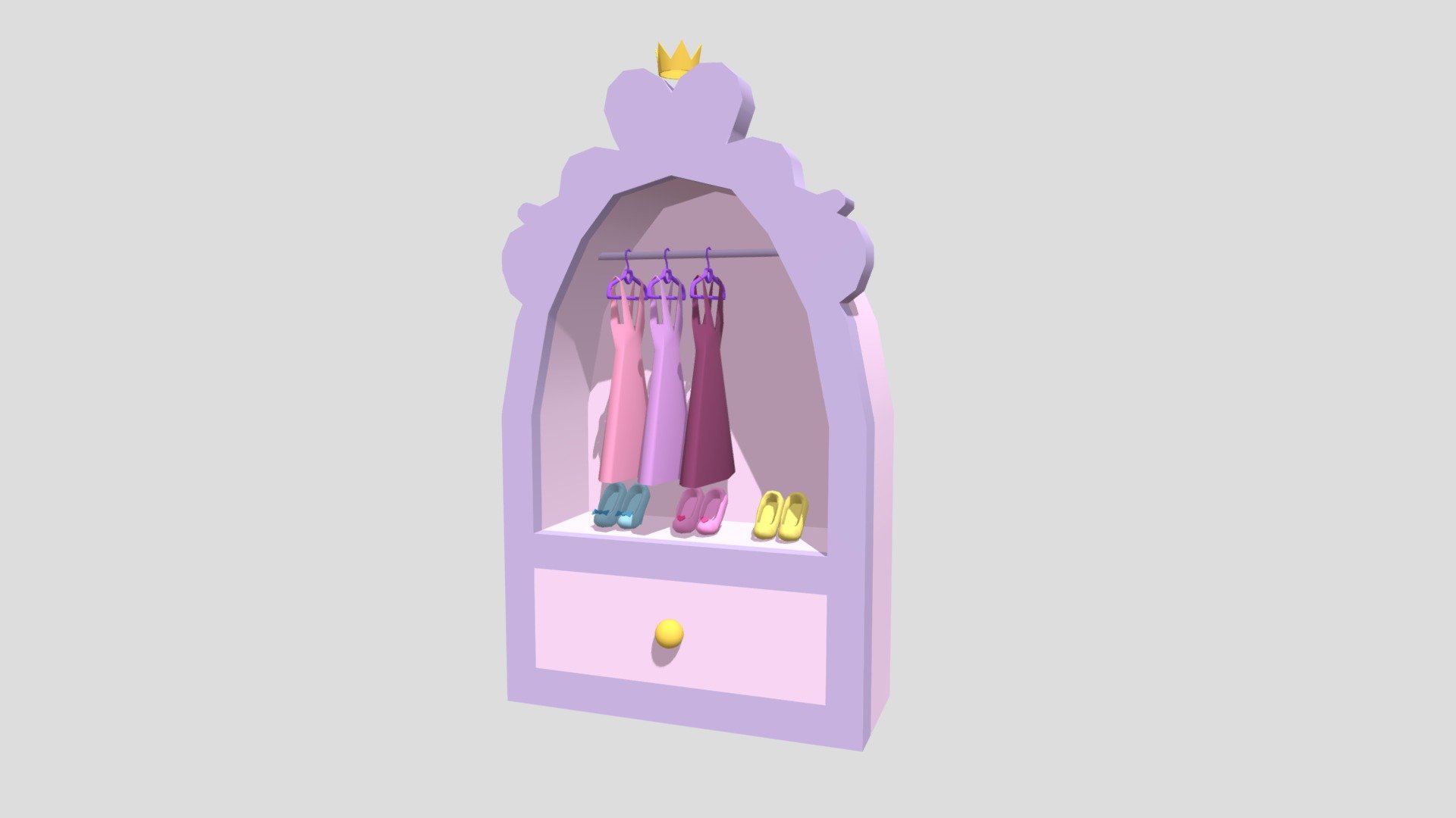 Princess Closet - 3D model by Yozoh 3d model