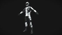 Astronaut Rigged suit, astronomy, rig, astronaut, astro, blender-3d, suitman, character, 3d, blender, pbr, model, design, man, animation, rigged