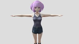 【Anime Character】Maya (Two Type/Unity 3D) japan, animegirl, animemodel, anime3d, japanese-style, anime-character, vroid, unity, anime, japanese
