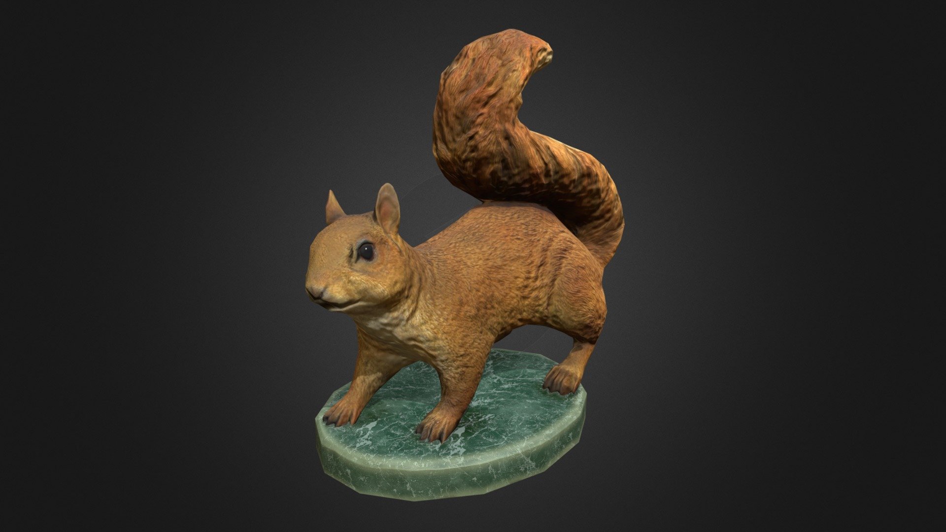 Squirrel statuette - Squirrel statuette - 3D model by STmodels (@gravchik) 3d model