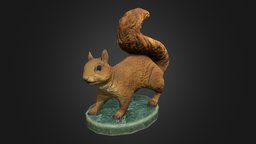 Squirrel statuette statuette, squirrel