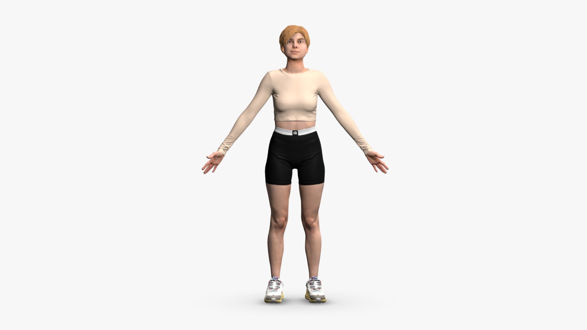 Introducing our latest 3D model - &ldquo;Fitness girl in &ldquo;A