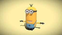 Minions Kevin minion, cute, fan, whimsical, despicable, kevin, me, movie, artist, character, cartoon, 3d, art, animation, animated, noai