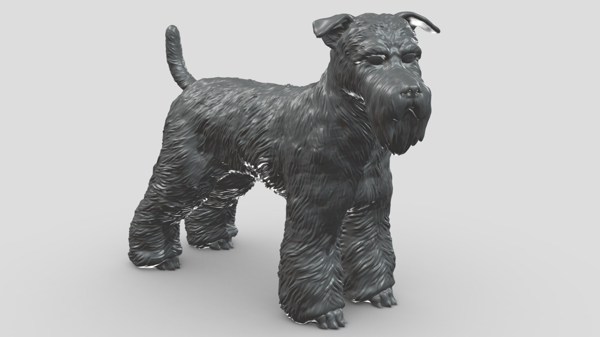 Preview shows decimated version. Extra files included .STL format.

STL file checked by Netfabb

Model height 100 mm, but you can change the size you like

It is suitable for decorating your room or desk, and of course you can give it to your loved ones

I hope you like it and thanks for the support! - schnauzer V1 3D print model - Buy Royalty Free 3D model by Peternak 3D (@peternak3d) 3d model