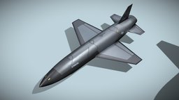 Anduril Fury drone usaf, drone, airplane, aircraft, jet, fury, unmanned, anduril, uav, lowpoly, military, rigged