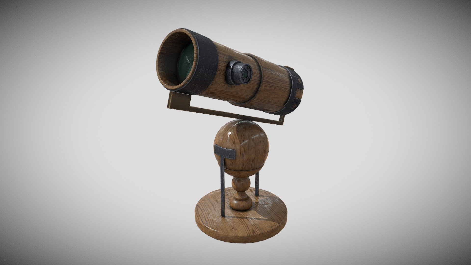 telescope Isaac Newton, 4k pbr mapping - telescope_Isaac Newton - Buy Royalty Free 3D model by distant_voices 3d model