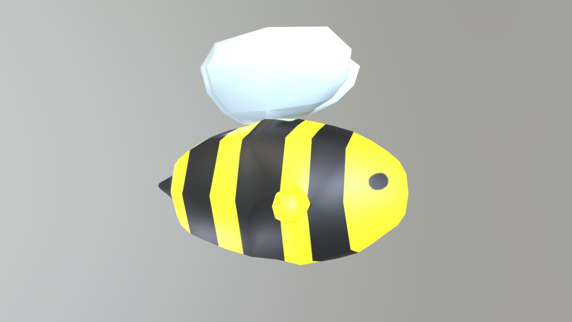 cartoon bee w/ stinger and wings - Cartoon Bee - Download Free 3D model by danisali9548 3d model