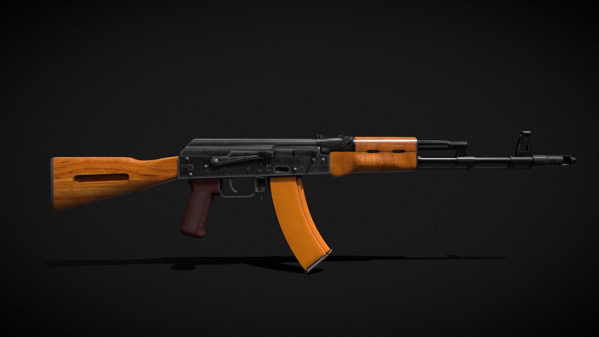 3D Model, AK-74 Free Model - AK74 - Download Free 3D model by wafla (@sharikk) 3d model
