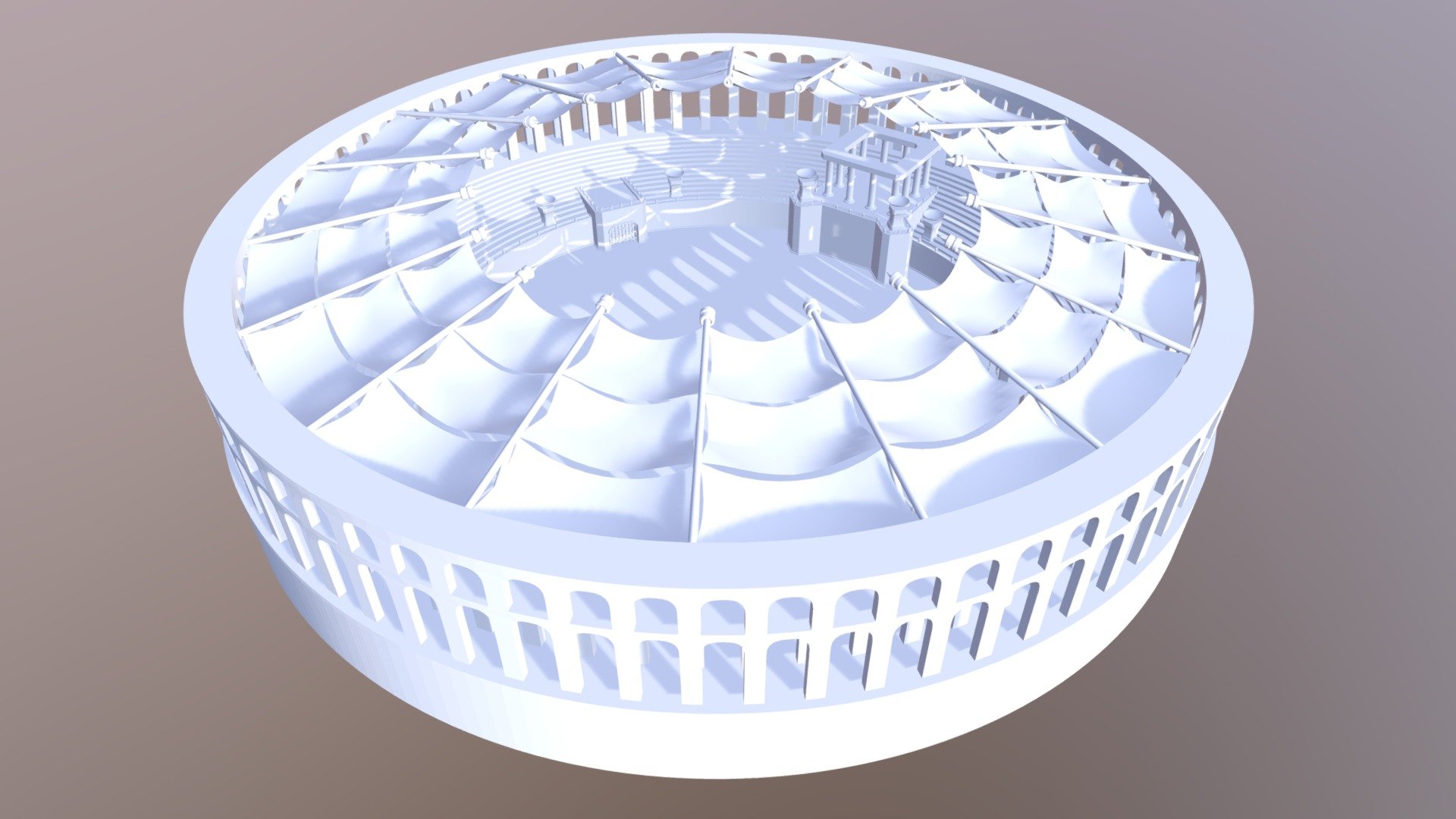 Roman Arena - 3D model by tmaerean 3d model
